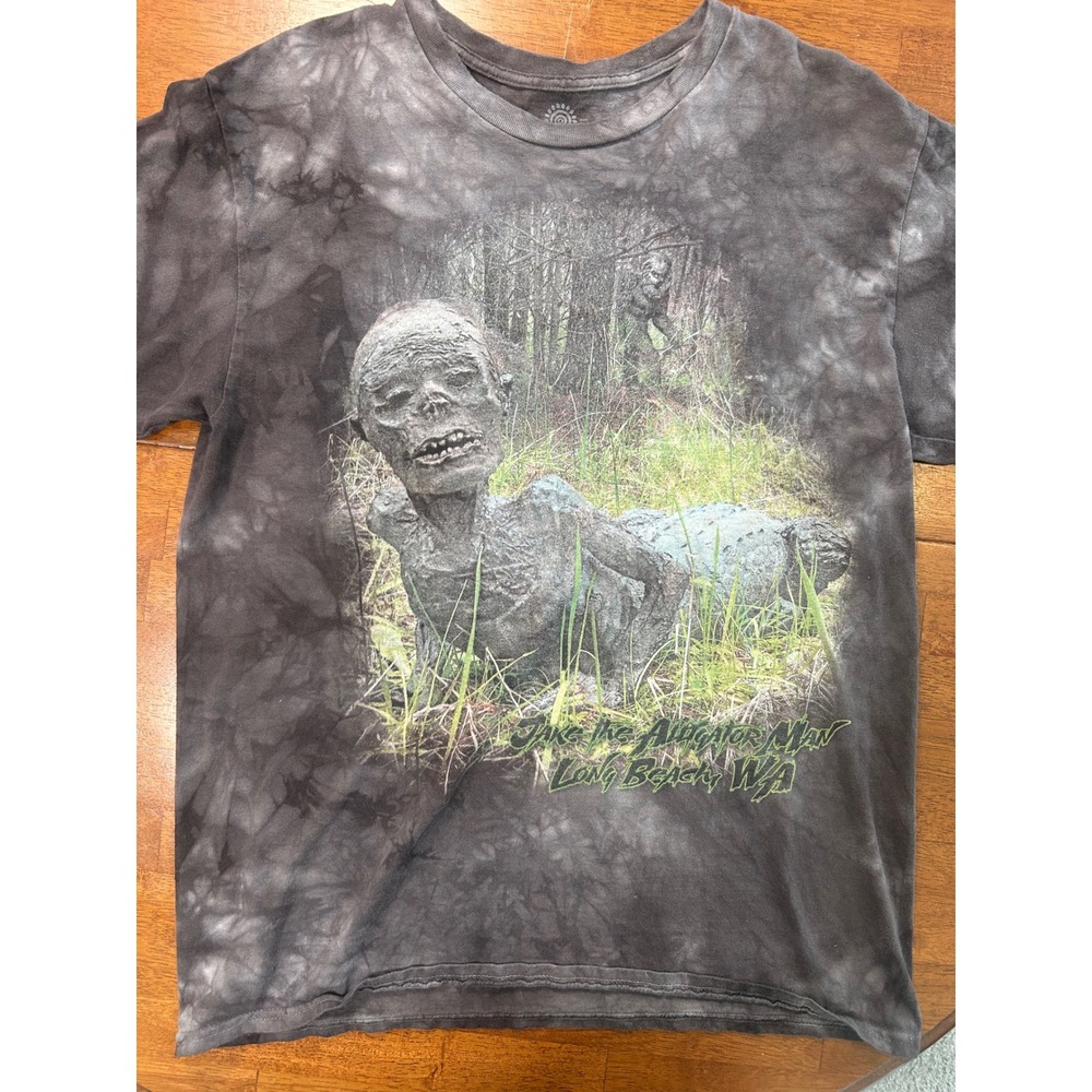 The Mountain T-Shirt Mens Large Gray Jake the Alligator Man Long Beach Graphic